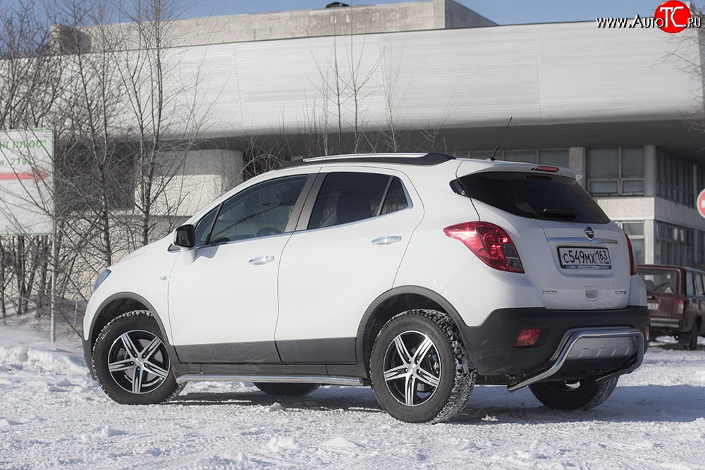 10 299 р. Защита порогов из круглой трубы диаметром 51 мм Petroil Tuning  Opel Mokka (2012-2016)  дорестайлинг  с доставкой в г. Кемерово