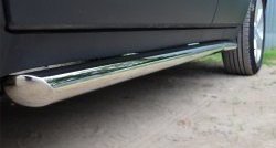 76 999 р. Защита порогов из круглой трубы диаметром 63 мм Russtal Opel Mokka  дорестайлинг (2012-2016) (Защита порогов с со скосами на торцах (вариант 1))  с доставкой в г. Кемерово. Увеличить фотографию 3