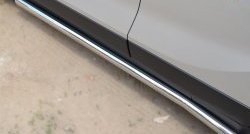 76 999 р. Защита порогов из круглой трубы диаметром 63 мм Russtal Opel Mokka  дорестайлинг (2012-2016) (Защита порогов с со скосами на торцах (вариант 1))  с доставкой в г. Кемерово. Увеличить фотографию 6