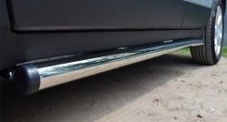 76 999 р. Защита порогов из круглой трубы диаметром 63 мм Russtal Opel Mokka  дорестайлинг (2012-2016) (Защита порогов с со скосами на торцах (вариант 1))  с доставкой в г. Кемерово. Увеличить фотографию 7