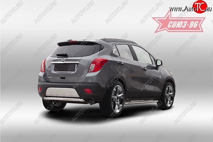 10 889 р. Защита заднего бампера Souz-96 (d60) Opel Mokka  дорестайлинг (2012-2016)  с доставкой в г. Кемерово