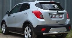 13 449 р. Одинарная защита заднего бампера из трубы диаметром 63 мм SLITKOFF  Opel Mokka (2012-2016)  дорестайлинг  с доставкой в г. Кемерово. Увеличить фотографию 4
