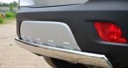 11 599 р. Защита заднего бампера (Ø75x42 мм, нержавейка) Russtal Opel Mokka  дорестайлинг (2012-2016)  с доставкой в г. Кемерово. Увеличить фотографию 3