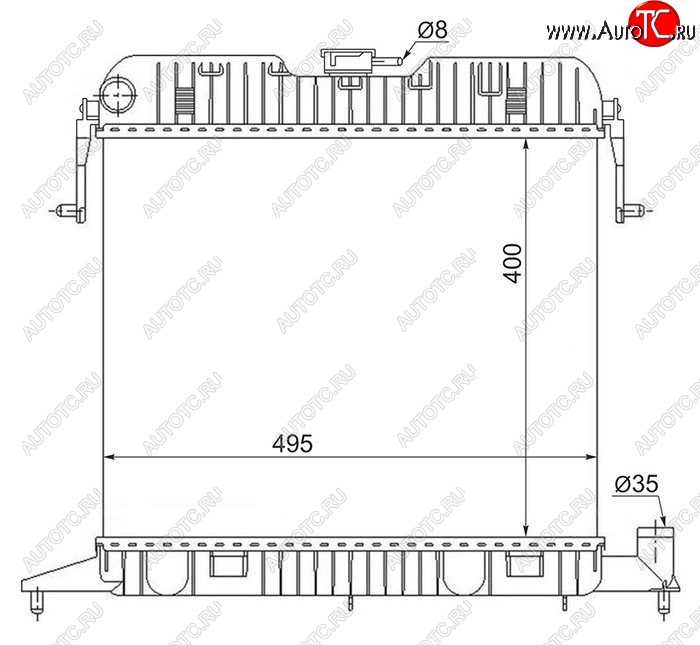9 349 р. Радиатор двигателя (пластинчатый, 1.8/2.0, МКПП) SAT  Opel Omega  A (1986-1994) седан, универсал  с доставкой в г. Кемерово