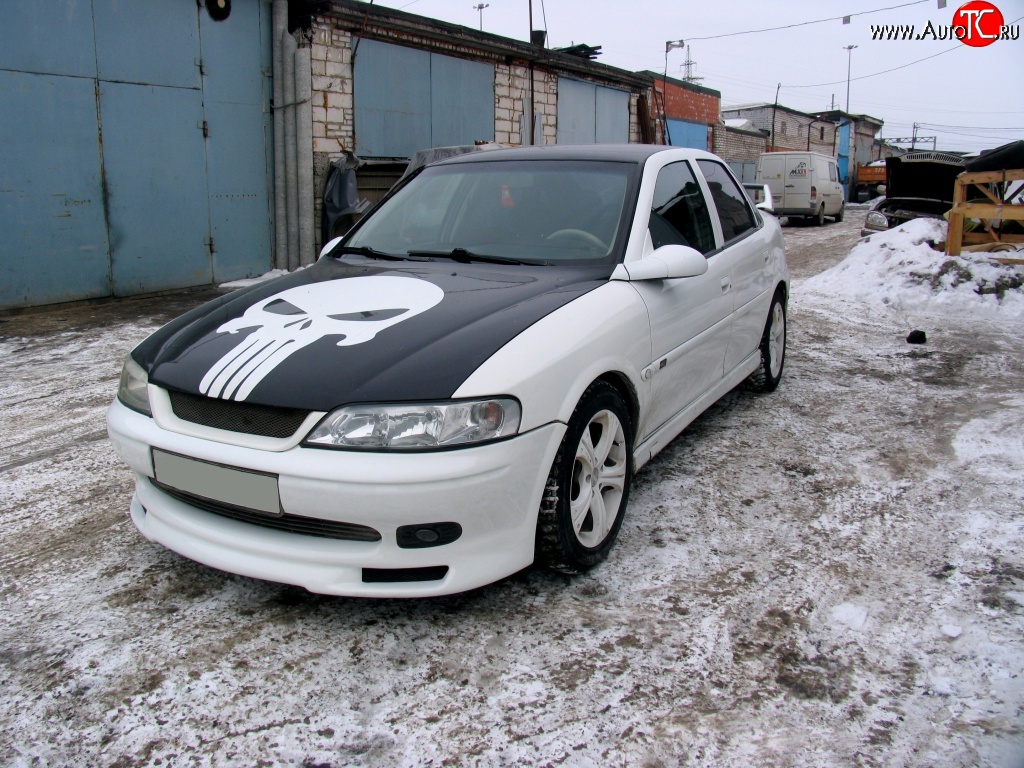 3 899 р. Юбка переднего бампера GT Style Opel Vectra B седан дорестайлинг (1995-1999)  с доставкой в г. Кемерово