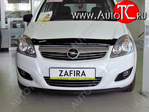 4 599 р. Дефлектор капота SIM Opel Zafira В рестайлинг (2007-2015)  с доставкой в г. Кемерово