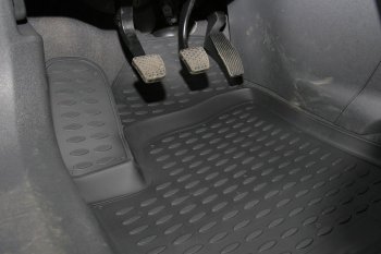 2 499 р. Комплект ковриков салона Element (полиуретан) Opel Zafira В рестайлинг (2007-2015) (Черные)  с доставкой в г. Кемерово. Увеличить фотографию 2