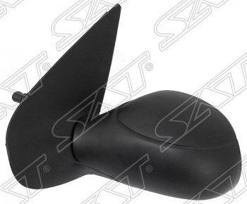 Боковое левое зеркало заднего вида SAT (механическое) Peugeot 206 ( хэтчбэк 5 дв.,  хэтчбэк 3 дв.,  универсал,  седан) (1998-2009) 2AC дорестайлинг, 2EK рестайлинг, 2AC рестайлинг, 2B рестайлинг