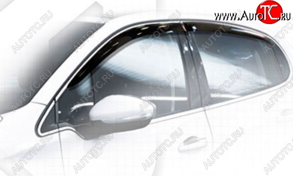 1 899 р. Дефлектора окон CA-Plastiс Peugeot 208 1 (2012-2019) (Classic полупрозрачный, Без хром.молдинга)  с доставкой в г. Кемерово