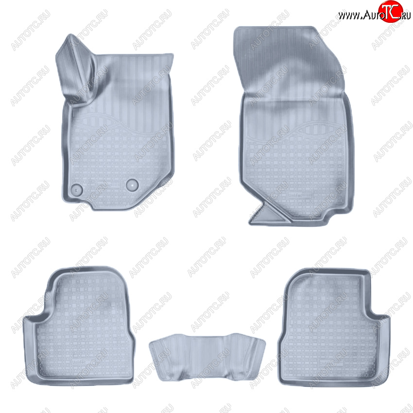 3 199 р. Коврики салона Norplast Unidec  Peugeot 208  2 (2019-2025) хэтчбэк 5 дв. (Цвет: серый)  с доставкой в г. Кемерово