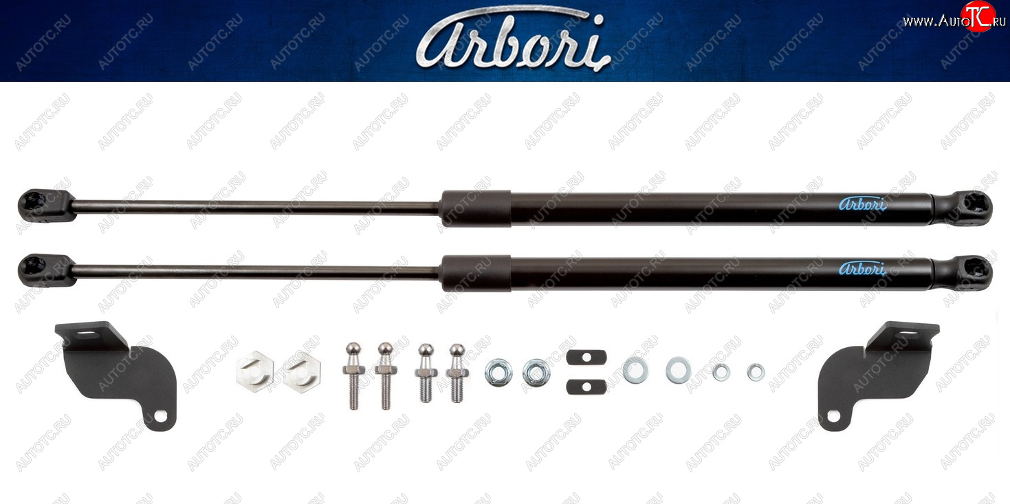 3 499 р. Комплект упоров капота Arbori Peugeot 3008 2 C1A,C2A доресайлинг (2016-2020)  с доставкой в г. Кемерово