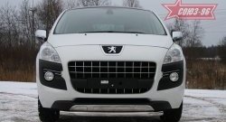 14 309 р. Одинарная защита переднего бампера диаметром трубы 60 мм Souz-96 Peugeot 3008 дорестайлинг (2009-2013)  с доставкой в г. Кемерово. Увеличить фотографию 2