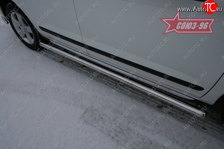 12 329 р. Защита порогов Souz-96 (d60)  Peugeot 3008 (2013-2017) рестайлинг  с доставкой в г. Кемерово