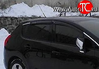999 р. Комплект дефлекторов окон (ветровиков) 4 шт. Russtal Peugeot 3008 дорестайлинг (2009-2013)  с доставкой в г. Кемерово