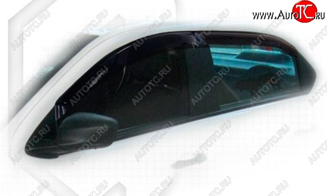 2 799 р. Дефлектора окон CA-Plastiс Peugeot 301 (2012-2017) (Classic полупрозрачный, Без хром.молдинга)  с доставкой в г. Кемерово