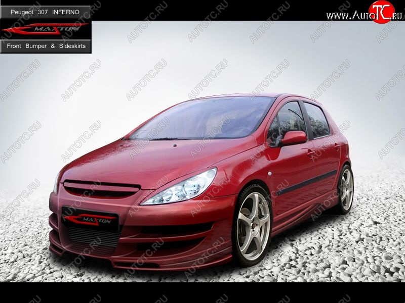 27 699 р. Передний бампер Inferno Peugeot 307 универсал дорестайлинг (2001-2005)  с доставкой в г. Кемерово