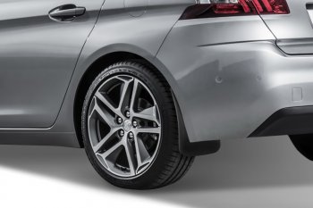 4 799 р. Брызговики Frosch (optimum) Peugeot 308 T9 хэтчбек 5 дв. дорестайлинг (2013-2018) (Задние)  с доставкой в г. Кемерово. Увеличить фотографию 2