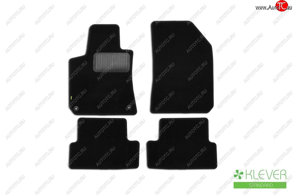 299 р. Коврики в салон (текстиль) Klever Standart  Peugeot 308  T9 (2013-2018) хэтчбек 5 дв. дорестайлинг, универсал дорестайлинг  с доставкой в г. Кемерово