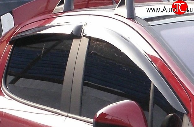 999 р. Комплект дефлекторов окон (ветровиков) 4 шт. Russtal Peugeot 308 T7 хэтчбек 5 дв. дорестайлинг (2007-2011)  с доставкой в г. Кемерово