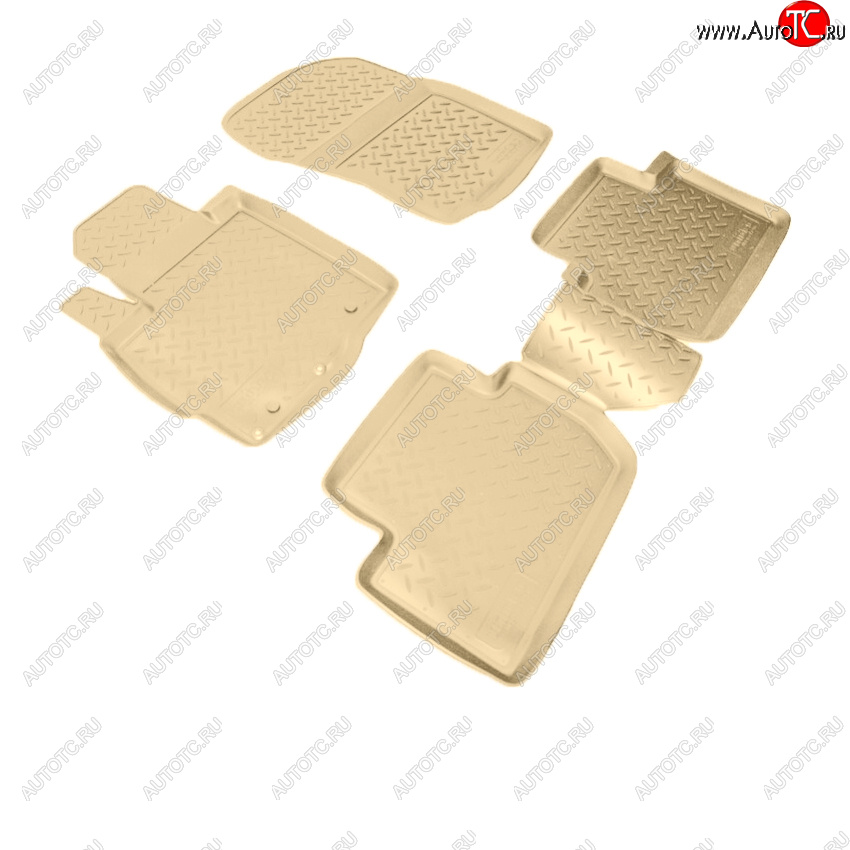 2 899 р. Коврики салона Norplast Unidec  Peugeot 4007 (2007-2012) (Цвет: бежевый)  с доставкой в г. Кемерово