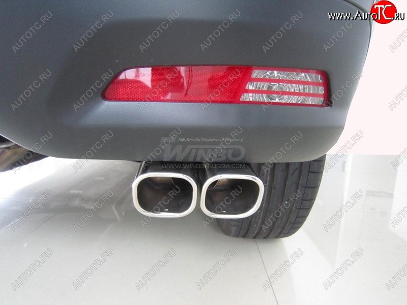 2 999 р. Насадка глушителя WINBO (двойная)  Peugeot 4008 (2012-2025)  с доставкой в г. Кемерово