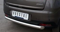 13 949 р. Одинарная защита заднего бампера из трубы диаметром 76 мм SLITKOFF  Peugeot 4008 (2012-2017)  с доставкой в г. Кемерово. Увеличить фотографию 4