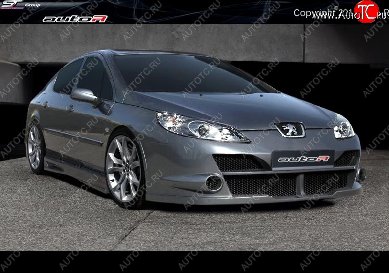 25 899 р. Передний бампер Auto-R Peugeot 407 седан (2004-2010)  с доставкой в г. Кемерово