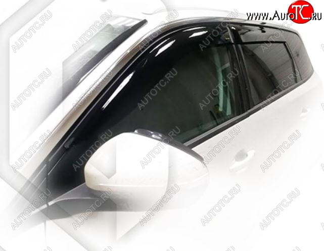 2 159 р. Дефлектора окон CA-Plastic Peugeot 5008 T87 дорестайлинг (2017-2020) (Classic полупрозрачный, Без хром.молдинга)  с доставкой в г. Кемерово