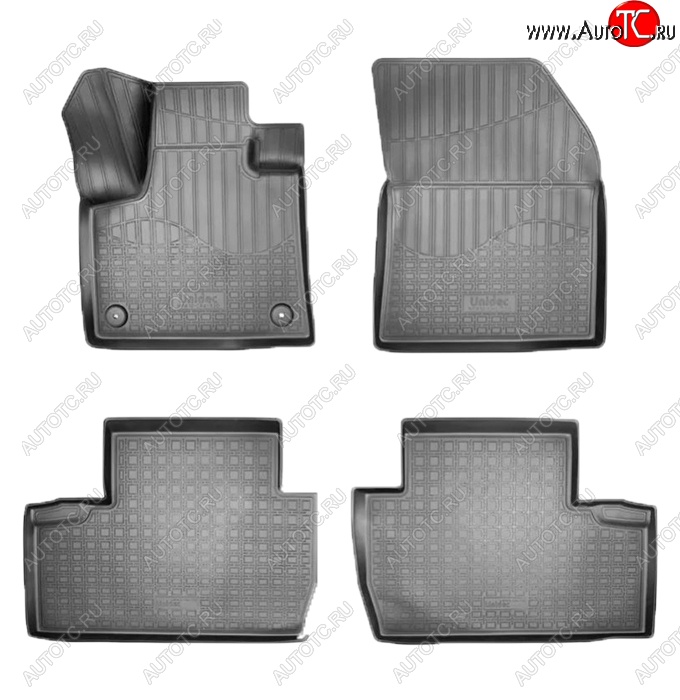 2 399 р. Коврики салонные Noplast (3D)  Peugeot 5008  T87 (2017-2020) дорестайлинг (Черные)  с доставкой в г. Кемерово