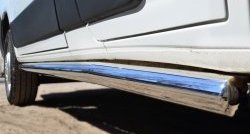 13 699 р. Защита порогов из круглой трубы диаметром 63 мм L1H1 (рестайлинг) Russtal Peugeot Boxer 250 (2006-2014) (Защита порогов с заглушками на торцах (вариант 2))  с доставкой в г. Кемерово. Увеличить фотографию 5