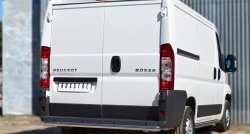 13 699 р. Защита порогов из круглой трубы диаметром 63 мм L1H1 (рестайлинг) Russtal Peugeot Boxer 250 (2006-2014) (Защита порогов с заглушками на торцах (вариант 2))  с доставкой в г. Кемерово. Увеличить фотографию 6