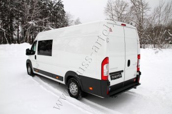 4 599 р. Металлическая защита заднего бампера RA Peugeot Boxer 250 (2006-2014)  с доставкой в г. Кемерово. Увеличить фотографию 4