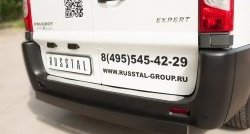 4 999 р. Одинарная защита заднего бампера из прямоугольной трубы 80x40 мм SLITKOFF Peugeot Expert G9 минивэн рестайлинг (2012-2017)  с доставкой в г. Кемерово. Увеличить фотографию 2
