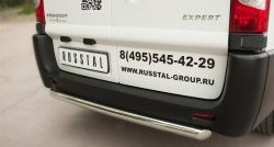 15 999 р. Одинарная защита заднего бампера диаметром 63 мм SLITKOFF Peugeot Expert G9 минивэн рестайлинг (2012-2017)  с доставкой в г. Кемерово. Увеличить фотографию 2