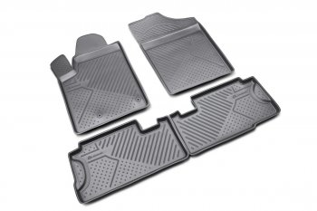 Коврики в салон Element (полиуретан) Peugeot Partner B9 дорестайлинг (2008-2012) (Черные)