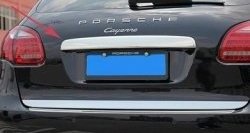 14 399 р. Накладка на крышку багажника СТ Porsche Cayenne 958 (2010-2014)  с доставкой в г. Кемерово. Увеличить фотографию 2