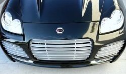 2 999 р. Реснички на фары CT Porsche Cayenne 958 (2010-2014) (Неокрашенные)  с доставкой в г. Кемерово. Увеличить фотографию 3