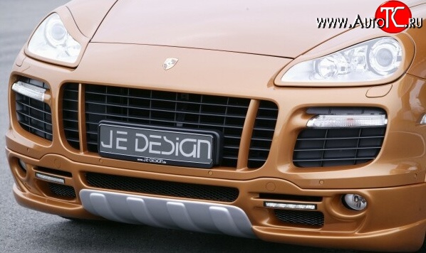 2 299 р. Реснички на фары JE Design  Porsche Cayenne  957 (2007-2010) (Неокрашенные)  с доставкой в г. Кемерово