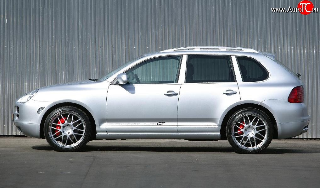 18 449 р. Комплект порогов Gemballa Aero I Porsche Cayenne 955 (2002-2006) (Неокрашенные)  с доставкой в г. Кемерово