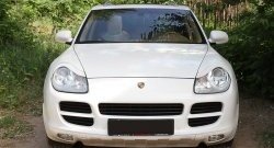 1 399 р. Реснички на фары RA  Porsche Cayenne  955 (2002-2006) (Неокрашенные)  с доставкой в г. Кемерово. Увеличить фотографию 3