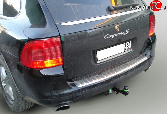 4 999 р. Фаркоп Лидер Плюс Porsche Cayenne 955 (2002-2006) (Без электропакета)  с доставкой в г. Кемерово