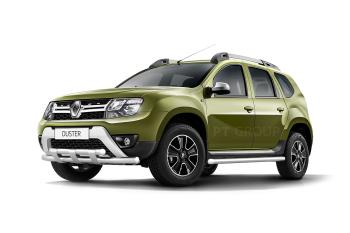 27 199 р. Защита переднего бампера PT GROUP двойная с пластинами Ø63/63мм (НПС) RENAULT Duster 2016-  Renault Duster  HS (2015-2021) рестайлинг (Нержавеющая полированная сталь)  с доставкой в г. Кемерово. Увеличить фотографию 2