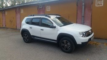 4 069 р. Накладки на двери Petroil Tuning  Renault Duster  HS (2010-2015) дорестайлинг (Тисненый пластик)  с доставкой в г. Кемерово. Увеличить фотографию 5