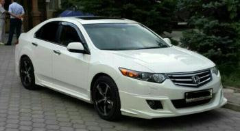 4 949 р. Пороги накладки Mugen  Honda Accord  8 CU (2008-2011) седан дорестайлинг (Неокрашенные)  с доставкой в г. Кемерово. Увеличить фотографию 2