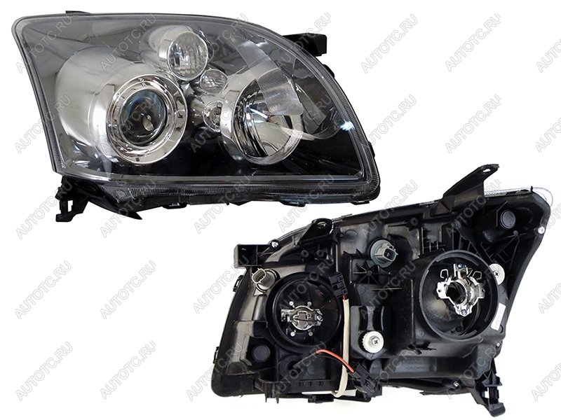 6 349 р. Правая фара SAT (Ксенон/Галоген/ Ручная регулировка)  Toyota Avensis ( T250 седан,  T250 универсал) (2006-2008) рестайлинг  с доставкой в г. Кемерово