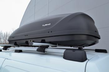 23 199 р. Автобокс PT GROUP (410л., 177х81х46, двустороннее открывание) Turino 1 черный   (Черный)  с доставкой в г. Кемерово. Увеличить фотографию 4
