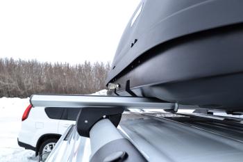 23 199 р. Автобокс PT GROUP (410л., 177х81х46, двустороннее открывание) Turino 1 черный   (Черный)  с доставкой в г. Кемерово. Увеличить фотографию 5