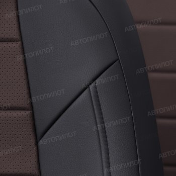 13 649 р. Чехлы сидений (экокожа) Автопилот BMW X2 F39 (2017-2023) (черный/шоколад)  с доставкой в г. Кемерово. Увеличить фотографию 2