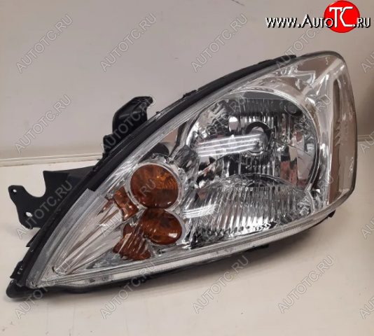 5 549 р. Левая фара (хром, с механическим корректором) GAMMA  Mitsubishi Lancer  9 CS (2003-2009) седан 1-ый рестайлинг, универсал 1-ый рестайлинг, седан 2-ой рестайлинг, универсал 2-ой рестайлинг  с доставкой в г. Кемерово