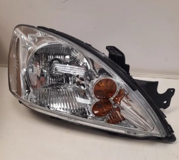 Правая фара (хром, с механическим корректором) GAMMA Mitsubishi Lancer  9 CS (2003-2009) седан 1-ый рестайлинг, универсал 1-ый рестайлинг, седан 2-ой рестайлинг, универсал 2-ой рестайлинг
